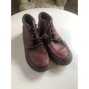 Columbia Men s Wayne Chukka Leather Boots Moc Toe Mid BM2448-628 Brown Size 11.5